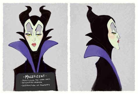 Villain Mugshots Maleficent - Etsy | Arte da disney, Maléfica, Desenho animado disney