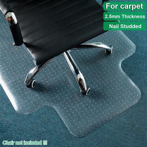 Lowestbest PVC Office Chair Mat with Nail, Transparent Office Chair ...