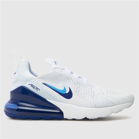 Mens White & Blue Nike Air Max 270 Trainers | schuh