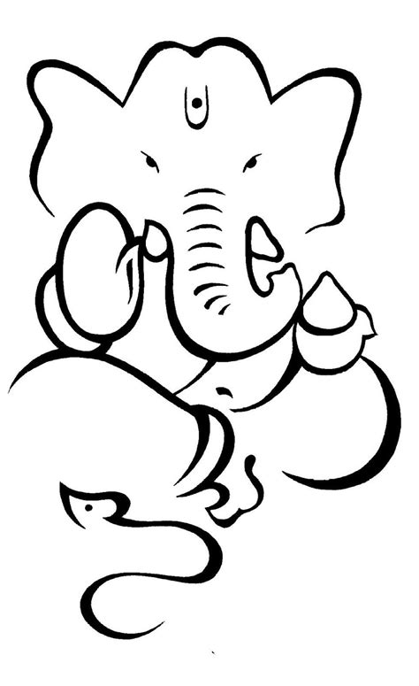 Ganesha Outline Images - Outline Images Of Lord Ganesha | Dozorisozo