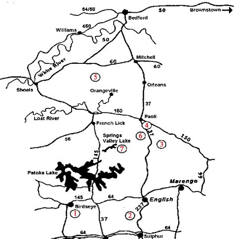 Hoosier National Forest Trail Map - Squaw Valley Trail Map