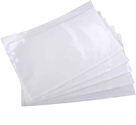 Buy 6" x 9" Clear Adhesive Top Loading Packing List Pouches Shipping Label Envelopes (200 Pack ...