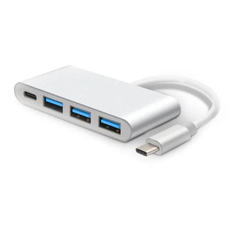 USB Type C to USB Adapter,3.1 USB C(Thunderbolt 3) to 3 Port USB3.0 Hub with Type c Female ...