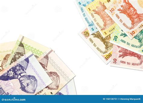 Moldovan Leu Banknotes and Transnistrian Ruble Banknotes Indicating Bilateral Economic Relations ...