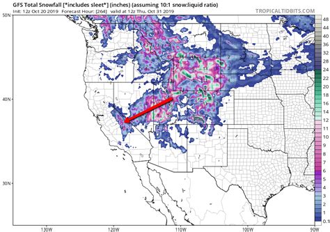 Mammoth Mountain Weather & Snowmaking Forecast 10-20-2019