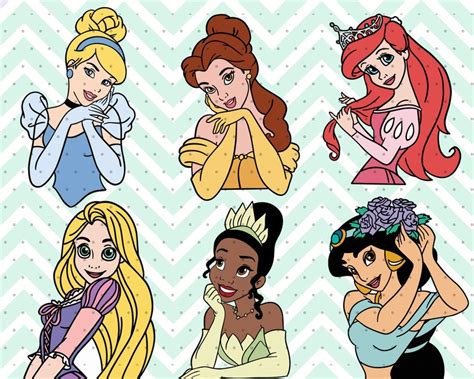 Layered Disney Princess Svg