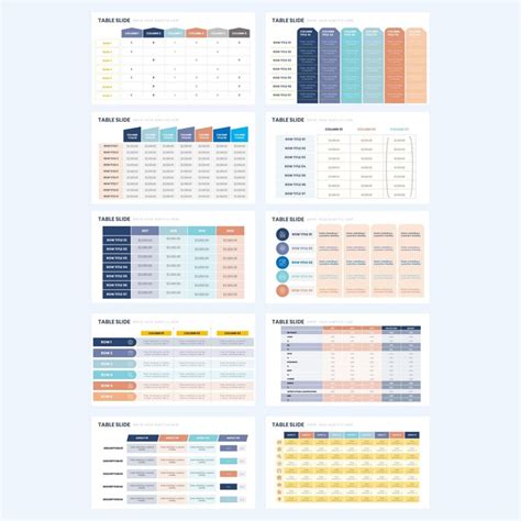 Table Charts Powerpoint Fully Editable Templates Table Chart Powerpoint ...