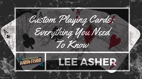 Custom Playing Cards - Everything You Need To Know