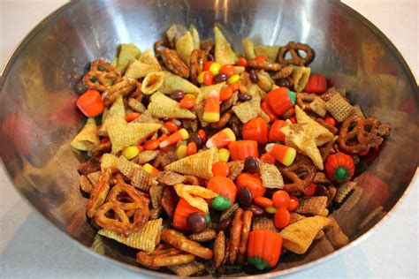 Fall Harvest Chex Mix | Halloween Snack Mix Recipe - Mr. B Cooks