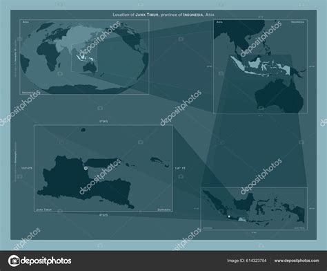 Jawa Timur Province Indonesia Diagram Showing Location Region Larger ...