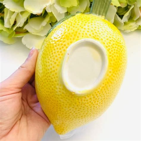 Lemon shaped ceramic measuring cups new unique summer kitchen | Etsy