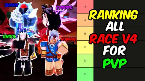 Ranking All Race V4 For PVP In Blox Fruits! | Blox Fruits Update 18 ...