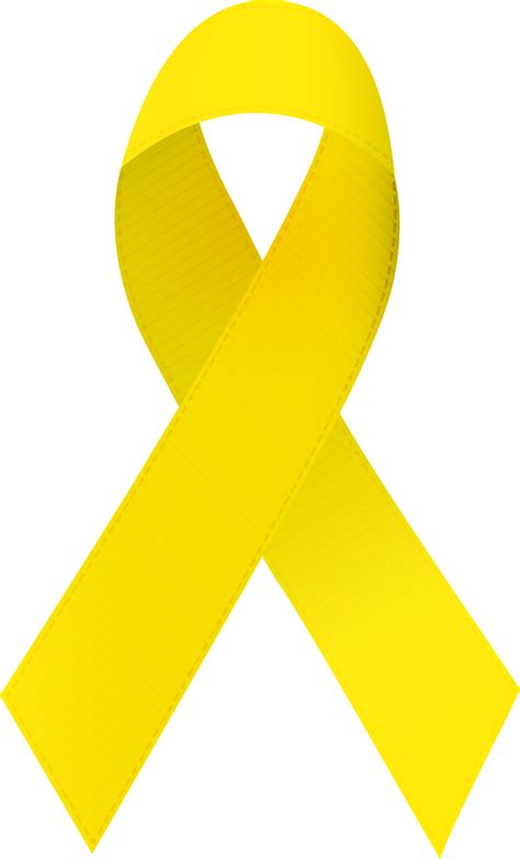 Yellow Ribbon. Bladded cancer sign 11016466 PNG