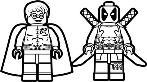 Lego Deadpool Coloring Pages at GetDrawings | Free download