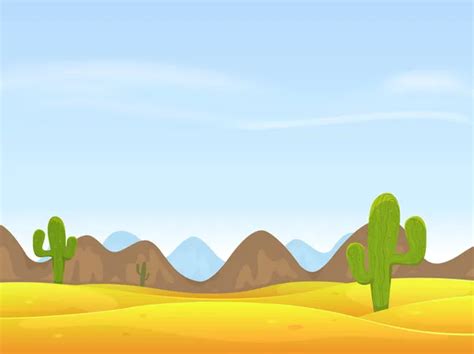 Desert Cartoon Background