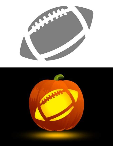 Printable Football Pumpkin Stencil | Pumpkin stencil, Pumpkin carving templates, Pumpkin carving ...