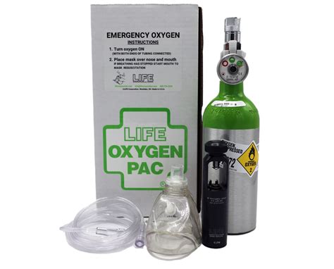 Emergency Oxygen PAC - O2 Mini Cylinder w/ Regulator, Mask & Cannula - Save at Tiger Medical, Inc