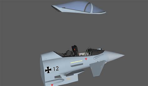 Cockpit Eurofighter Typhoon German Detailed 3D - TurboSquid 1763099