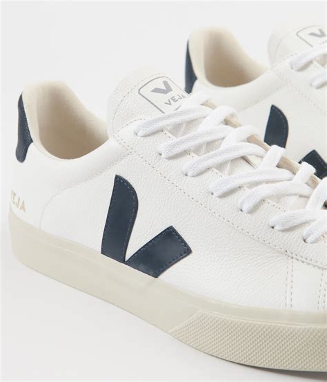 Veja Womens Campo ChromeFree Leather Shoes - White / Nautico | Always ...