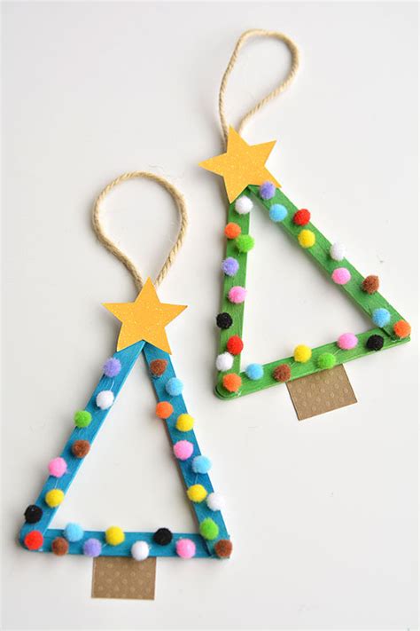 Popsicle stick christmas trees – Artofit