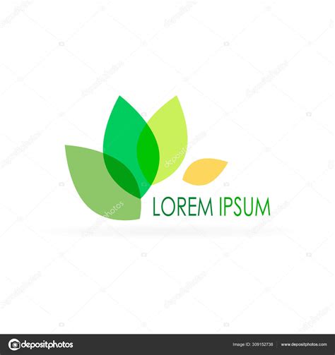 Lorem Ipsum Design Green Leaves Eco Icon Logo Spa Salon Stock Vector Image by ©irysha279.gmail ...