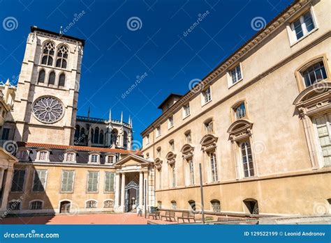 Cathedral Lyon France Painted Stained Glass Stock Photo | CartoonDealer ...