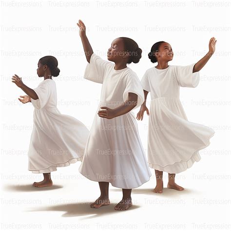 Young Praise Dancers Printable AI Christian Faith Church - Etsy