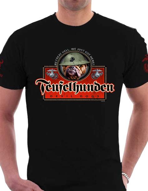 US Marine Corps Teufel Hunden Shirt | Marine Corps t shirts