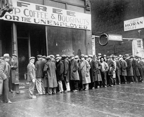 File:Unemployed men queued outside a depression soup kitchen opened in Chicago by Al Capone, 02 ...