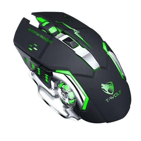 Professional Green Q13 Portable Gaming Mouse