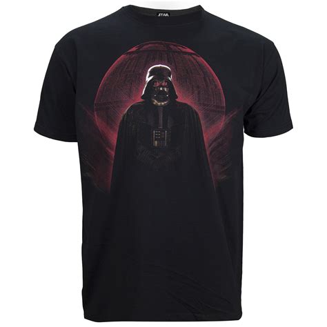 Star Wars Rogue One Men's Darth Vader Red Globe T-Shirt - Black ...