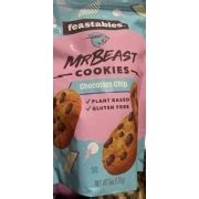 Feastables Cookies, Plant Based, Chocolate Chip, Mr Beast: Calories ...