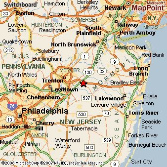 Allentown, New Jersey Area Map & More