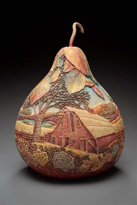 Amazing Gourd Carving Art by Marilyn Sunderland – Design Swan