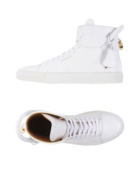 Buscemi Leather High-tops & Sneakers in White for Men - Save 21% - Lyst