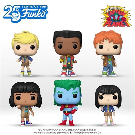 [PO] The New Adventures of Captain Planet Pop! Vinyl Figures - #1323/ Gi #1324/ Kwame #1325 ...