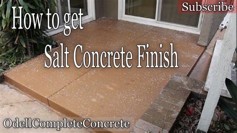 How to Pour a Concrete Patio Rock Salt Finish (DIY) - YouTube