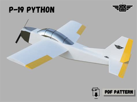 DIY Foam RC Plane PDF Plan-P19 python Instant Download - Etsy France