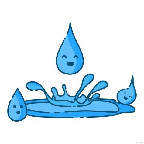 Cartoon Water Vector in Illustrator, SVG, JPG, EPS, PNG - Download ...