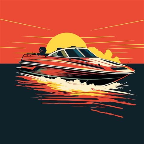 Premium Vector | Speed_boat_powerboat_silhouette_motorboat_vector