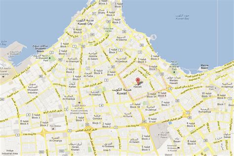 Kuwait City Map ~ World Of Map