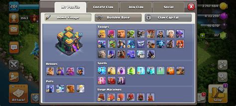 Clash of Clans account Town Hall 14 level 201 - With 317 Gems