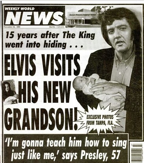 My Pretty Baby Cried She Was a Bird: Elvis is Alive! (Weekly World News ...