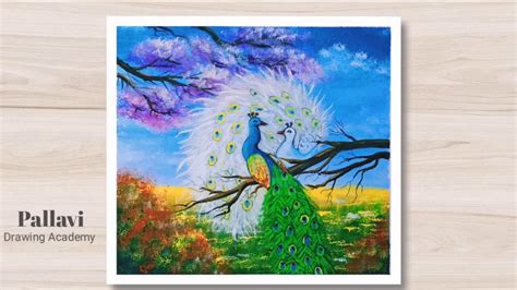 Multiple Frames Beautiful Peacock Wall Painting For Living Room, Bedroom, Office, Hotels ...