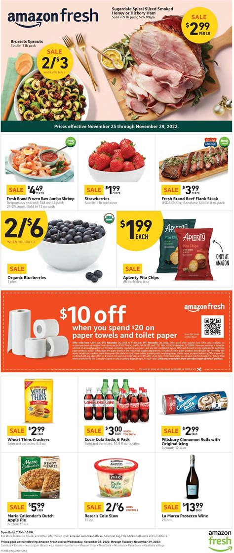 Amazon Fresh Weekly Sale Ads from November 25