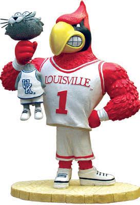 Louisville Cardinals NCAA College Rivalry Mascot Figurine