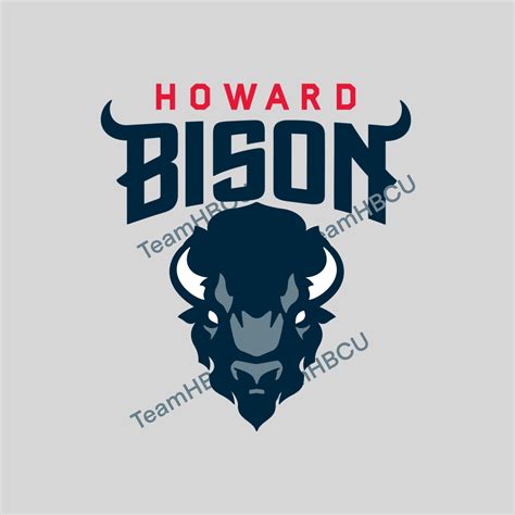 Howard svg - Bison Mascot - HU - Graduate - Howard Alumni - Custom ...