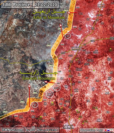 Map: Start of a new round of advancements and operations by the Syrian Army in Idlib - Islamic ...