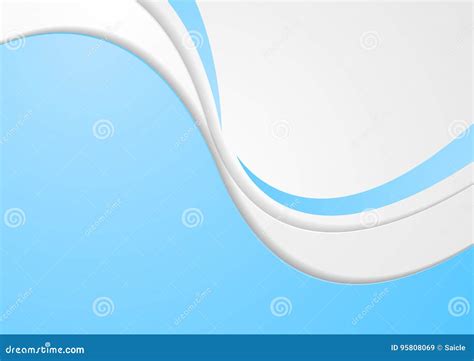 Abstract Blue Modern Corporate Wavy Background Stock Vector - Illustration of elegant, digital ...