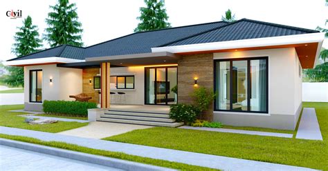 Modern Bungalow Design With Floor Plan | Floor Roma